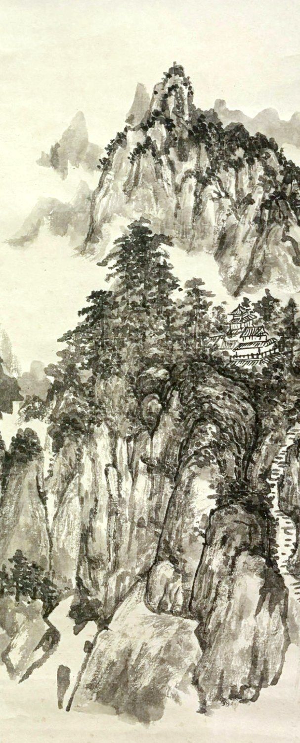 Mountain peak with a pavilion